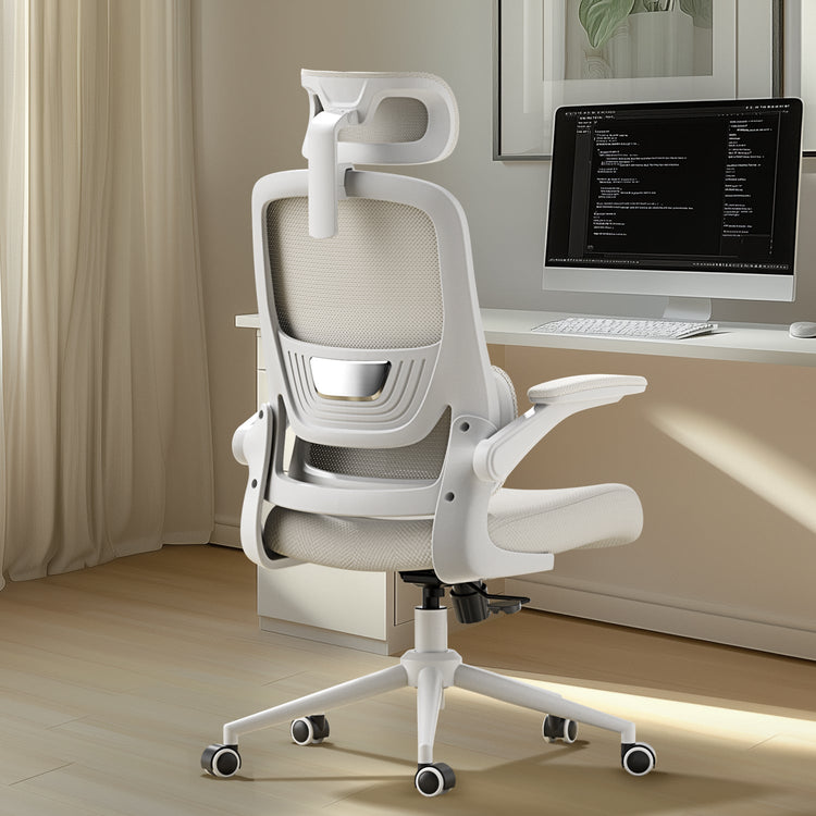 HBADA P1 Ergonomic Office Chair white back