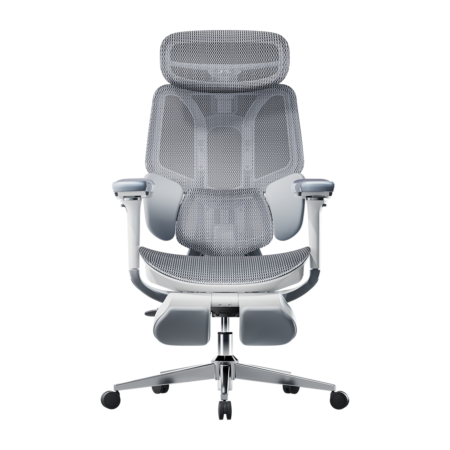 HBADA E3 Pro Ergonomic Office Chair with Footrest-grey