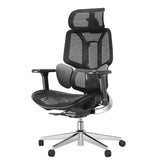 HBADA E3 Air Ergonomic Office Chair without footrest black slightly left