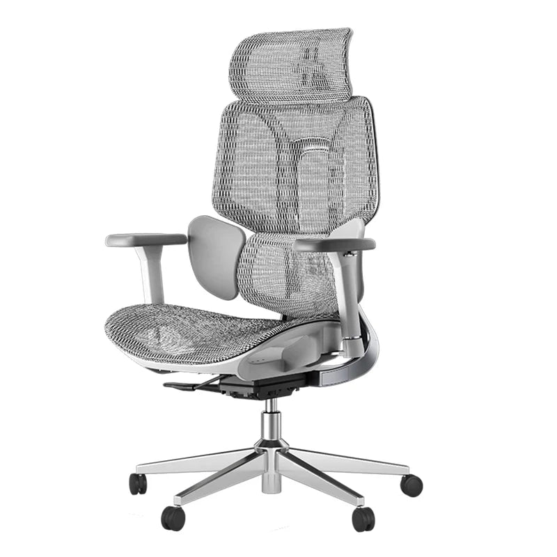 HBADA E3 Air Ergonomic Office Chair without footrest gray slightly left 