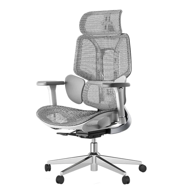 HBADA E3 Air Ergonomic Office Chair without footrest gray slightly left 