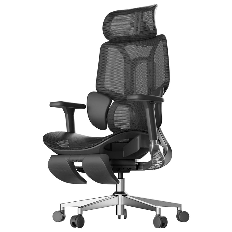 HBADA E3 Air Ergonomic Office Chair with footrest black