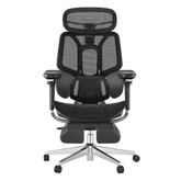 HBADA E3 Pro Ergonomic Office Chair with Footrest front-black